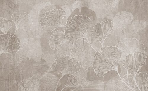 Fototapeta botany, plants, petals, mural, fresco, watercolor