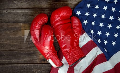 Fototapeta Boxing and America.
