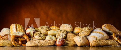 Fototapeta bread and bun pile