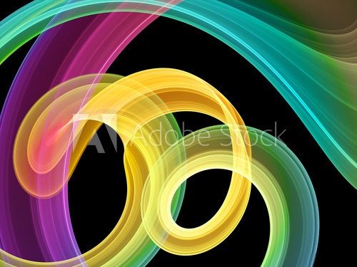 Fototapeta bright multicolored swirls