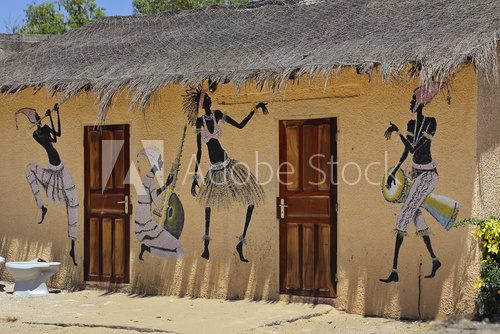 Fototapeta bungalow africain