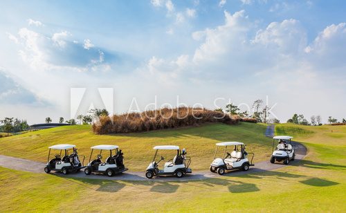 Fototapeta Cart in golf course