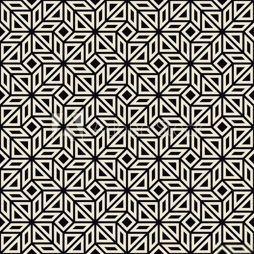 Fototapeta classic geometric black and white pattern