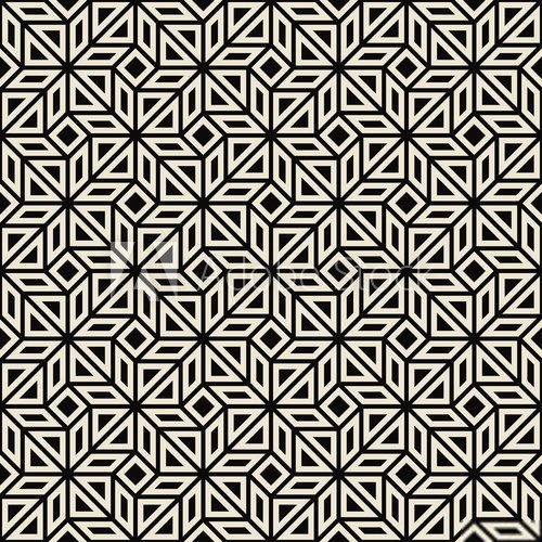 Fototapeta classic geometric black and white pattern