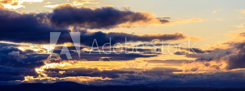Fototapeta Cloudy heaven at sunset