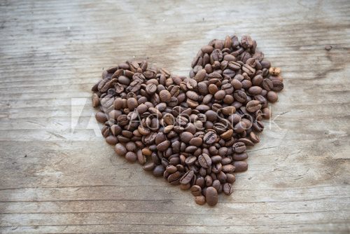 Fototapeta coffee heart