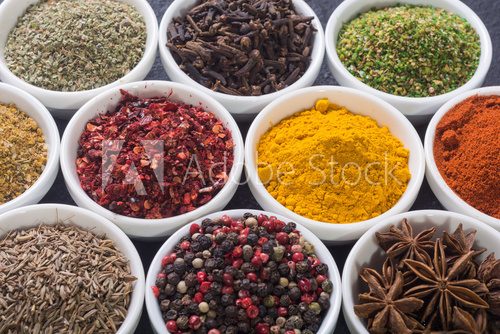 Fototapeta Colection of indian spices