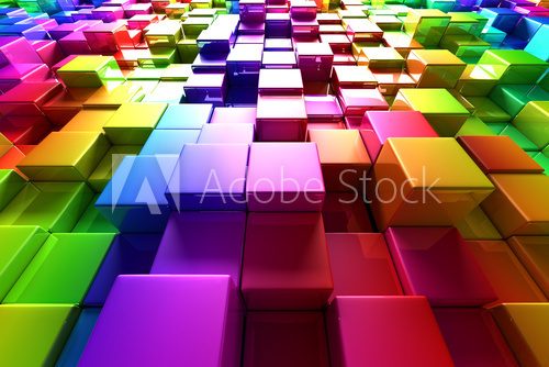Fototapeta Colorful cubes