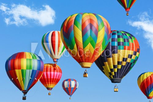 Fototapeta Colorful hot air balloons