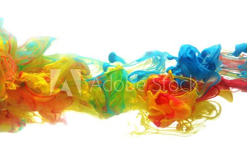 Fototapeta Colorful ink in water