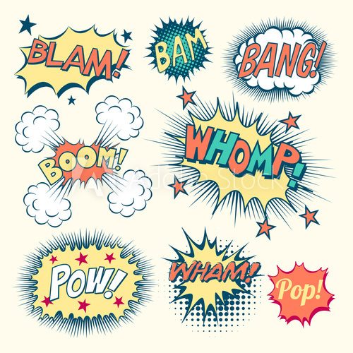 Fototapeta Comic Book Sound Effects 