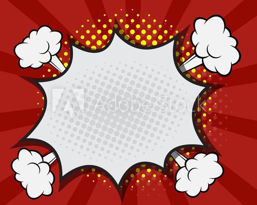 Fototapeta Comic Book Speech Bubble,Pop art Cartoon