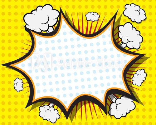 Fototapeta Comic Book Speech Bubble