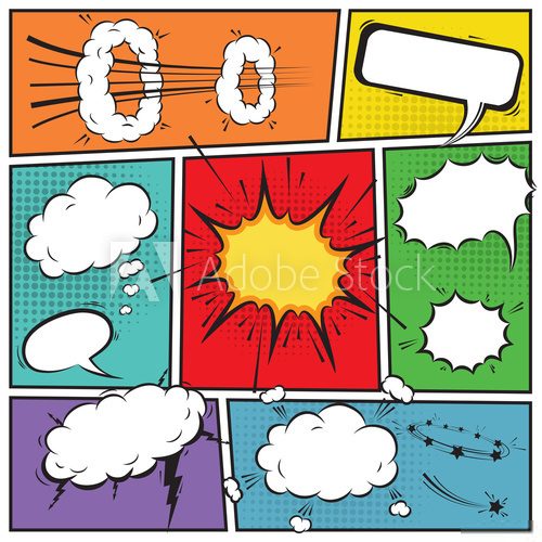 Fototapeta Comic speech bubbles