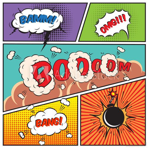 Fototapeta Comic speech bubbles