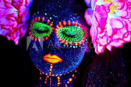 Fototapeta creative spring uv portrait