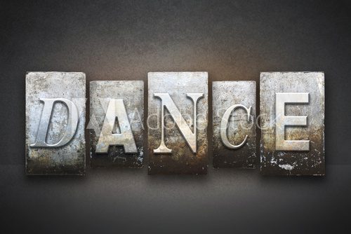 Fototapeta Dance Letterpress