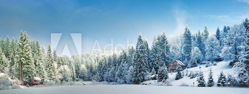 Fototapeta ÐÐ°Ð½Ð¾ÑÐ°Ð¼Ð° Ð·Ð¸Ð¼Ð½Ð¸Ð¼ ÑÑÑÐ¾Ð¼ Ð² ÐÐ°ÑÐ¿Ð°ÑÐ°Ñ