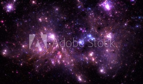 Fototapeta Deep space nebula with stars.