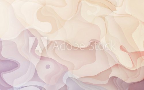 Fototapeta Delikatne fale w pastelowych odcieniach