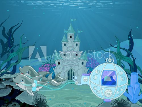 Fototapeta Dolphin carriage