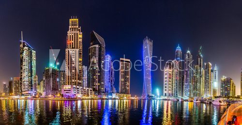 Fototapeta Dubai Marina cityscape, UAE