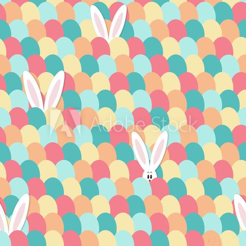 Fototapeta Easter bunny pattern