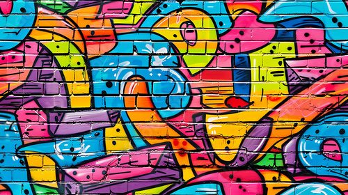 Fototapeta Eksplozja kolorów graffiti