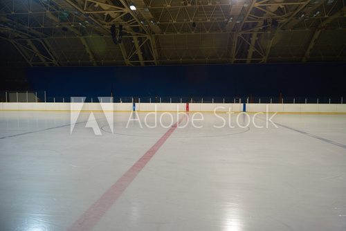 Fototapeta empty ice rink, hockey arena