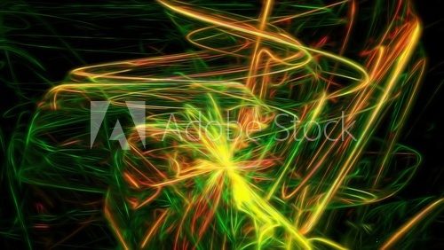 Fototapeta Energetyczny taniec światła i barw
