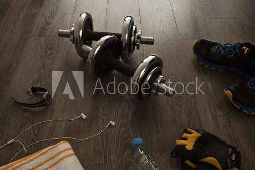 Fototapeta equipment for fitness