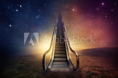 Fototapeta Escalator sky