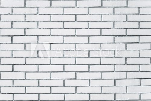 Fototapeta Exposed white vintage brick wall texture