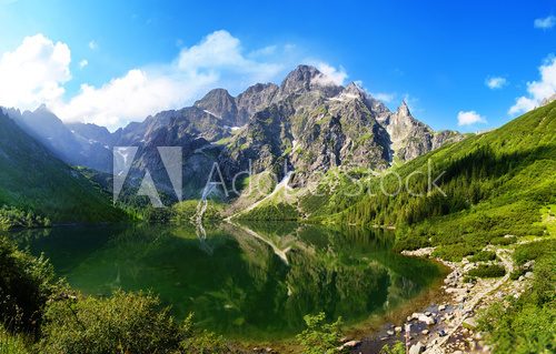 Fototapeta Eye of the Sea lake in Tatra mountains, Poland