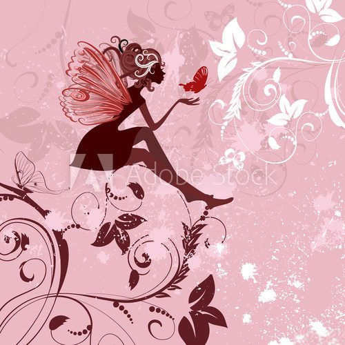 Fototapeta fairy pattern grunge