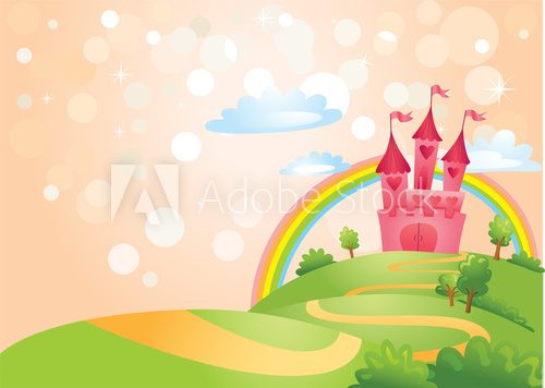 Fototapeta Fairy Tale castle.