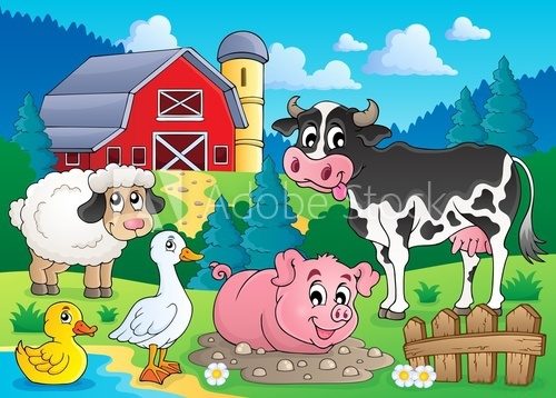 Fototapeta Farm animals theme image 3