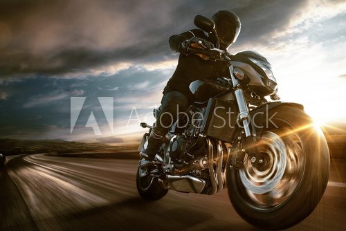 Fototapeta Fast Motorbike
