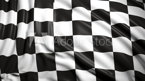 Fototapeta Finishing checkered flag