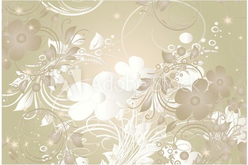 Fototapeta floral champagne vecteur 