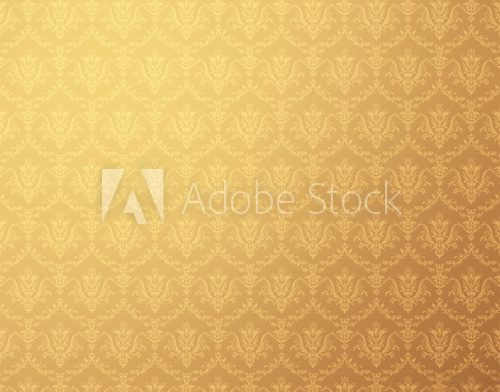 Fototapeta floral pattern gold wallpaper