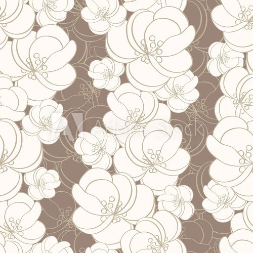 Fototapeta floral seamless pattern