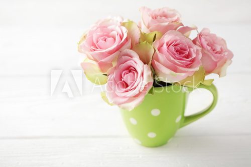 Fototapeta flowers. pink roses