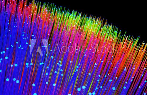 Fototapeta Fluorescent Sticks Abstract Background