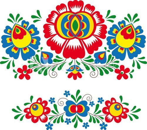 Fototapeta Folk ornaments