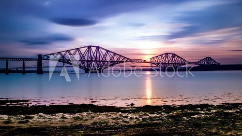 Fototapeta Forth Bridge at Sunset
