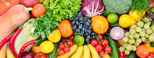 Fototapeta fresh fruits and vegetables