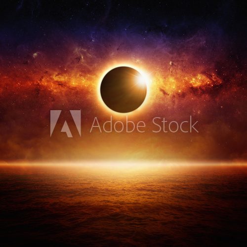Fototapeta Full sun eclipce