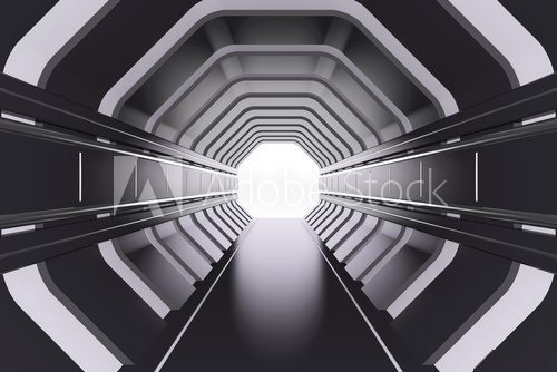 Fototapeta Futuristic tunnel