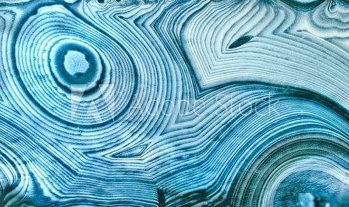 Fototapeta Geologiczne pierścienie w chłodnych tonach